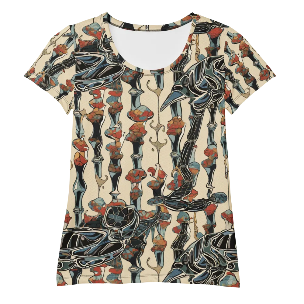 Venetian Fossils on Women's Athletic T-Shirt — Front