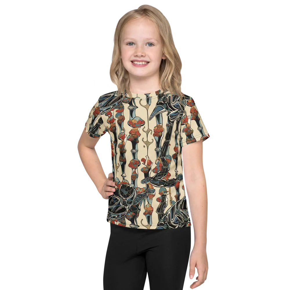 Venetian Fossils on Kids Crew Neck T-Shirt — Front