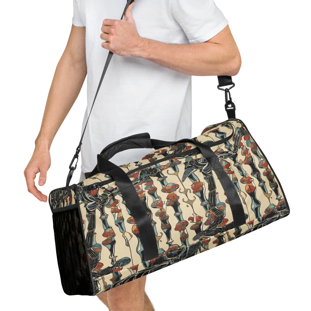 Venetian Fossils on Duffle Bag — Right Front