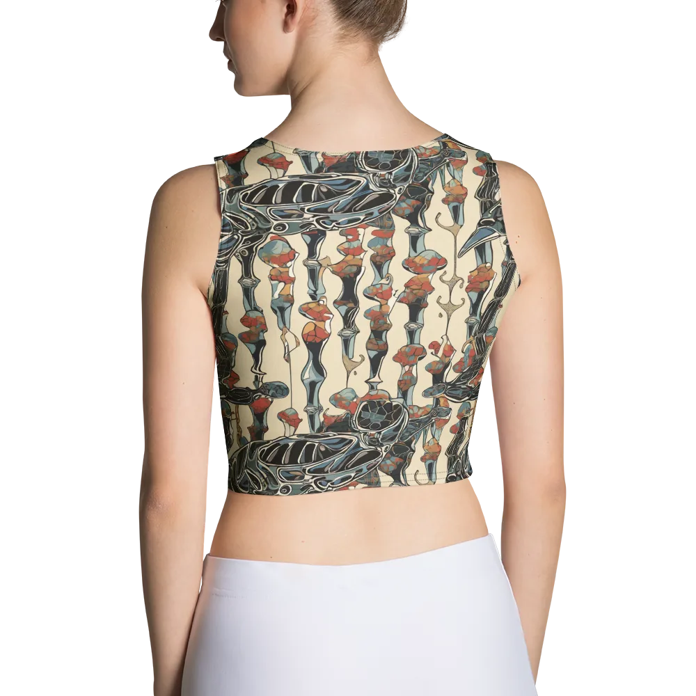 Venetian Fossils on Crop Top — Back