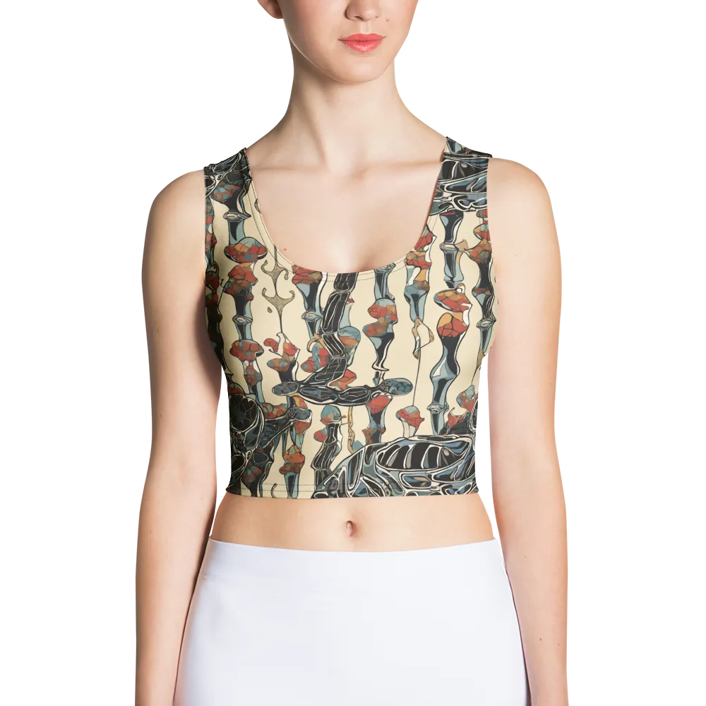 Venetian Fossils on Crop Top — Front