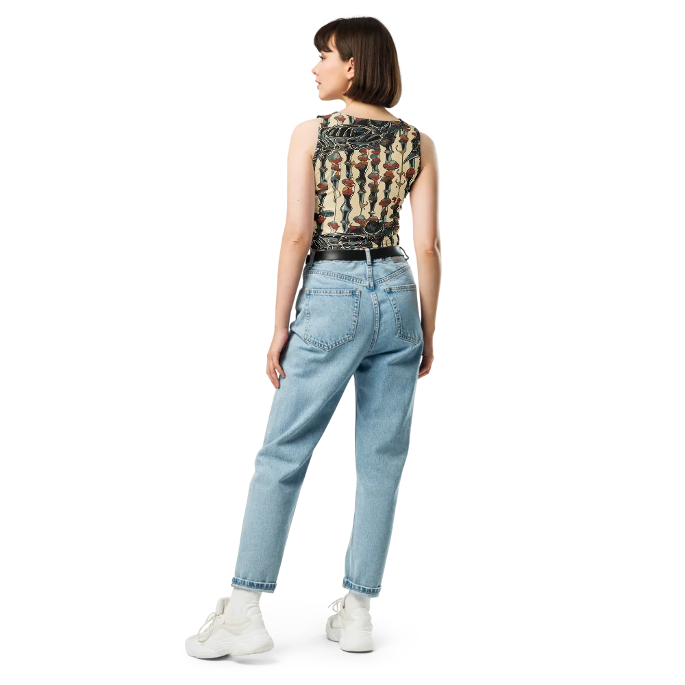 Venetian Fossils on Crop Top — Back