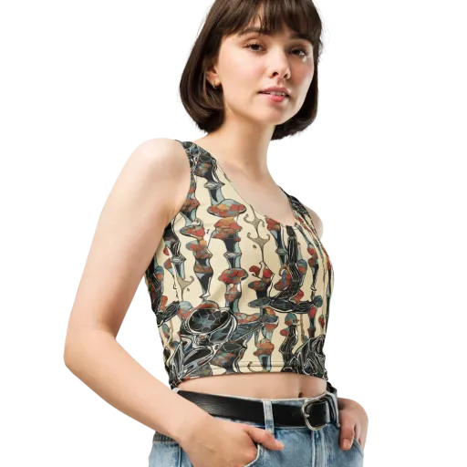 Venetian Fossils on a Crop Top