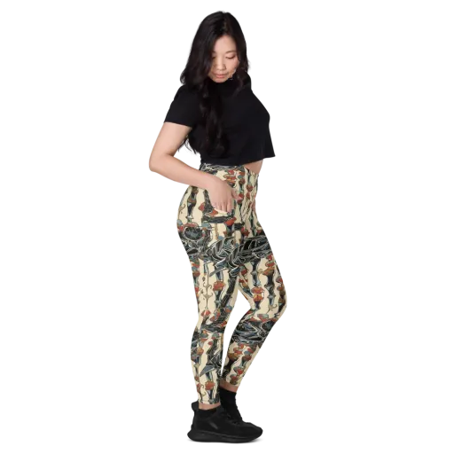 Venetian Fossils on a Leggings with Pockets