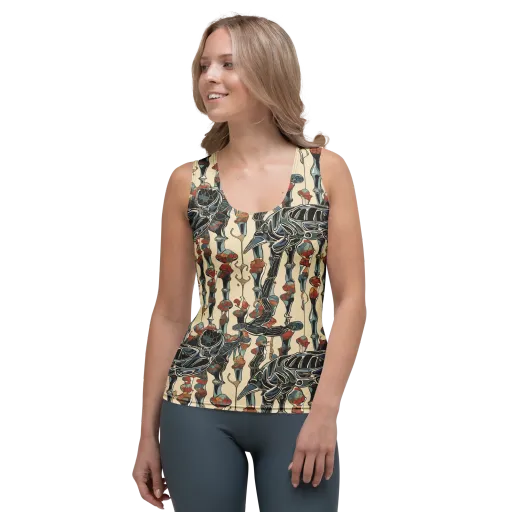 Venetian Fossils on a Women's Tank Top