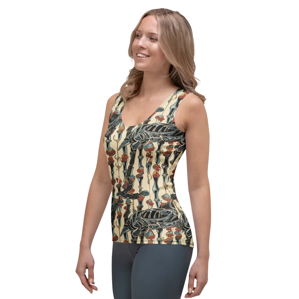 Venetian Fossils on Women's Tank Top — Left Front