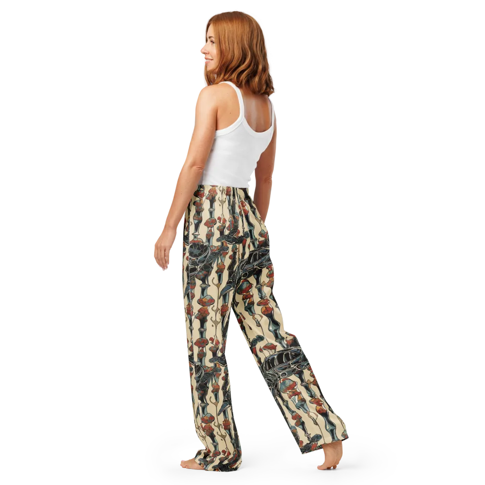 Venetian Fossils on Women's Pajama Pants — Back