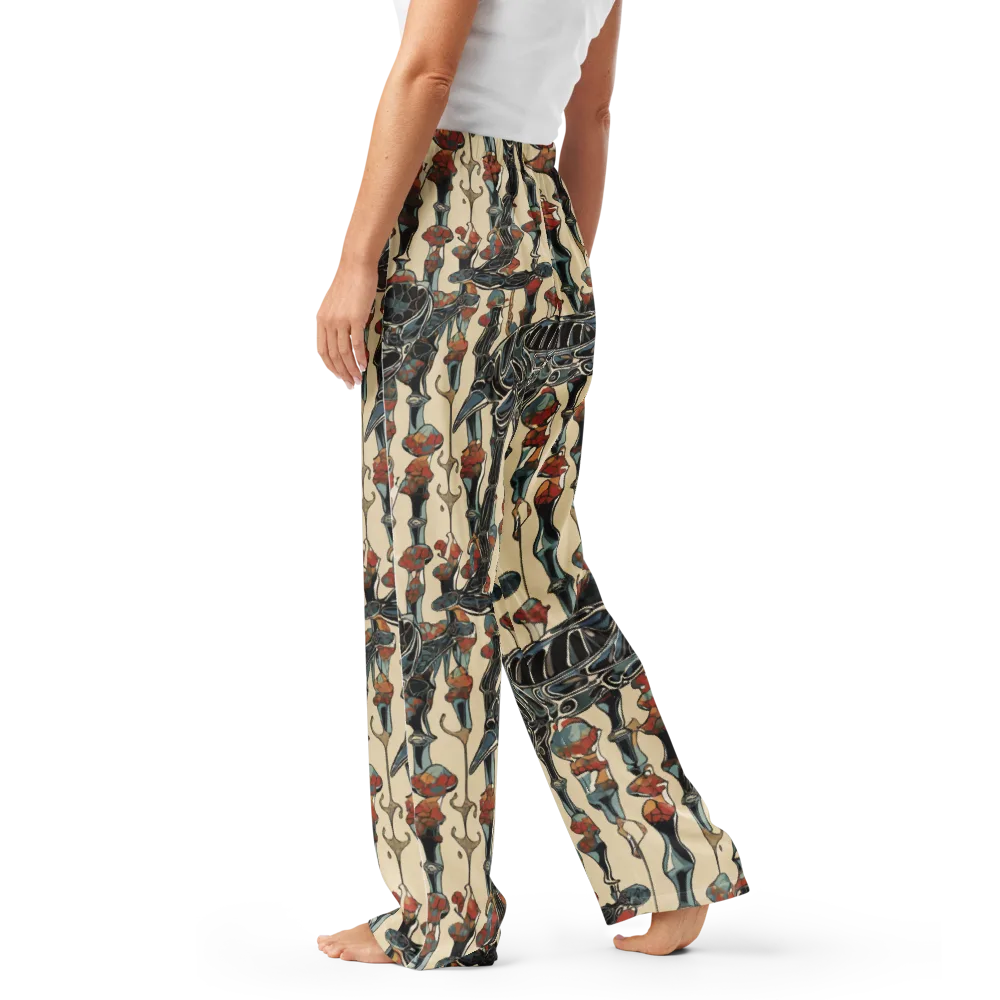 Venetian Fossils on Women's Pajama Pants — Left