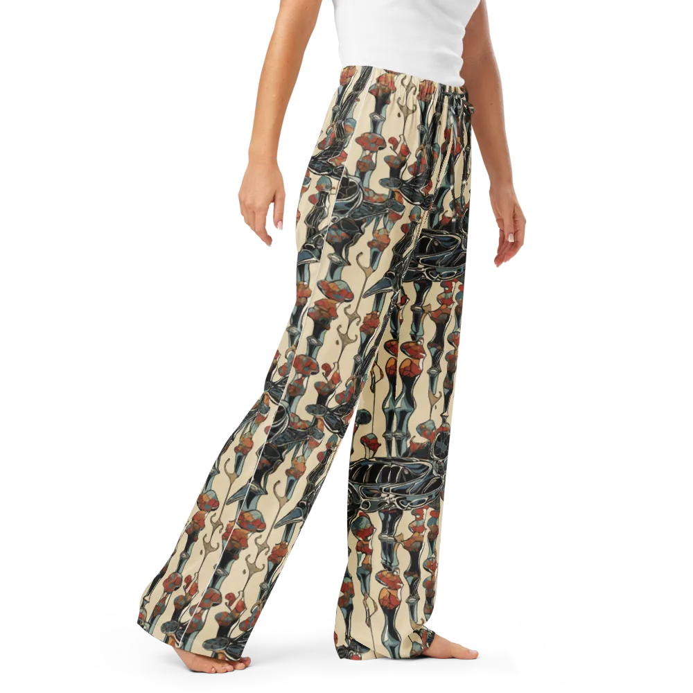 Venetian Fossils on Women's Pajama Pants — Right Front