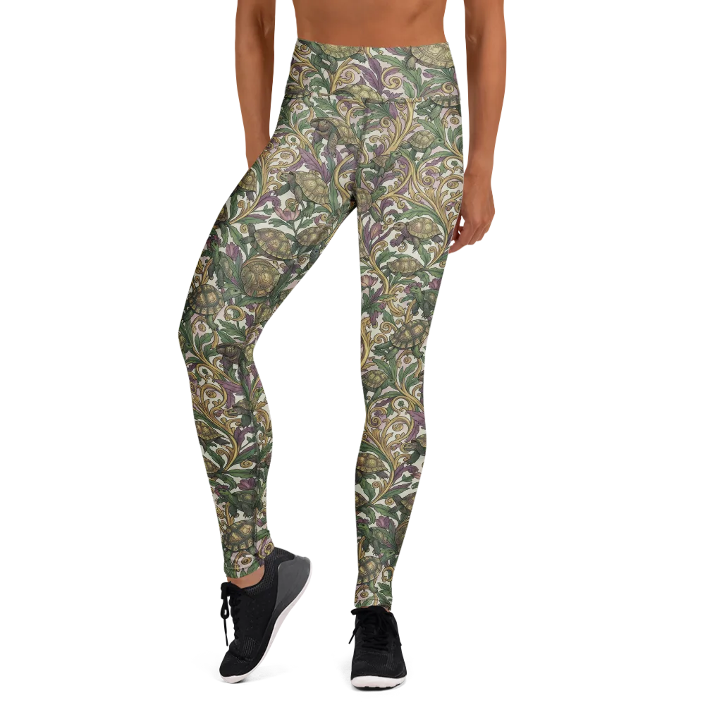 Tortoise Conservatory on Yoga Leggings — Front