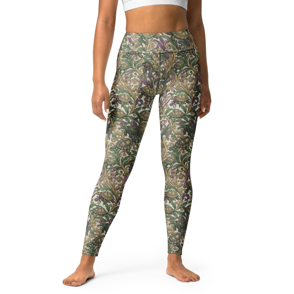 Tortoise Conservatory on Yoga Leggings — Front