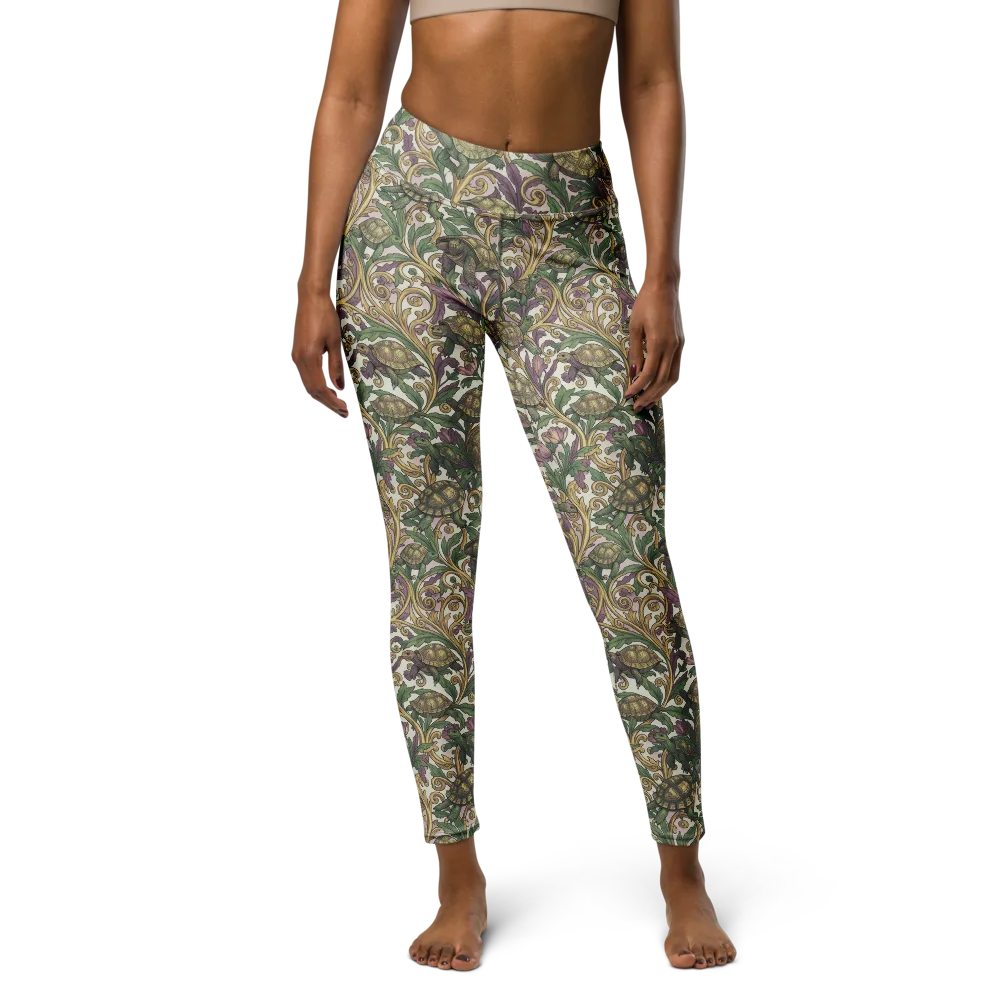 Tortoise Conservatory on Yoga Leggings — Front