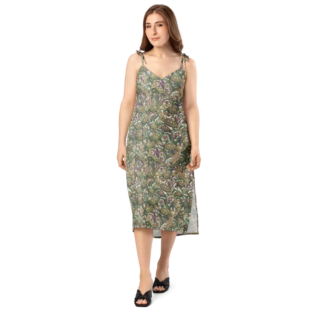 Tortoise Conservatory on Slip Dress — Front
