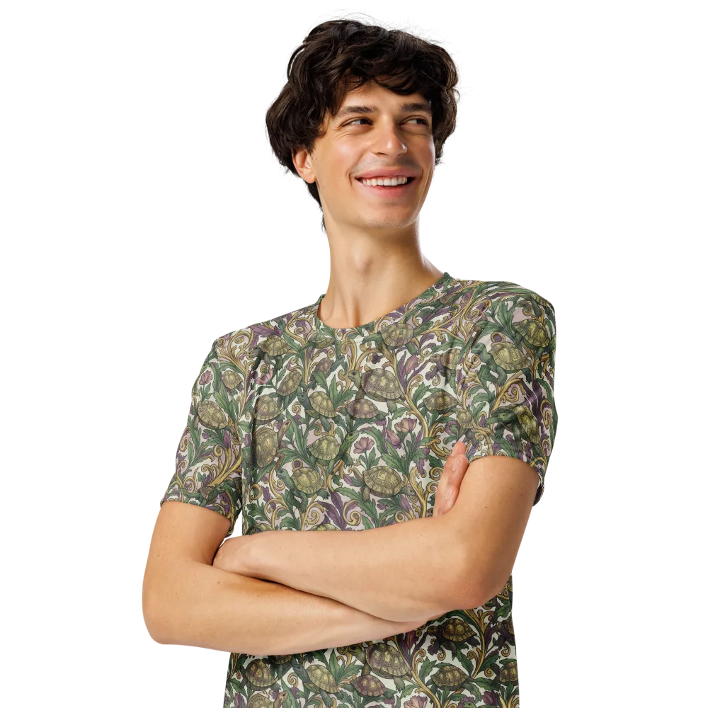 Tortoise Conservatory on Men's Crew Neck T-Shirt — Left Front