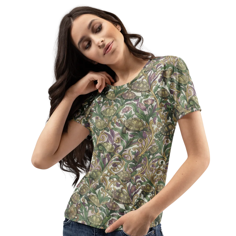 Tortoise Conservatory on Women's Crew Neck T-Shirt — Left Front