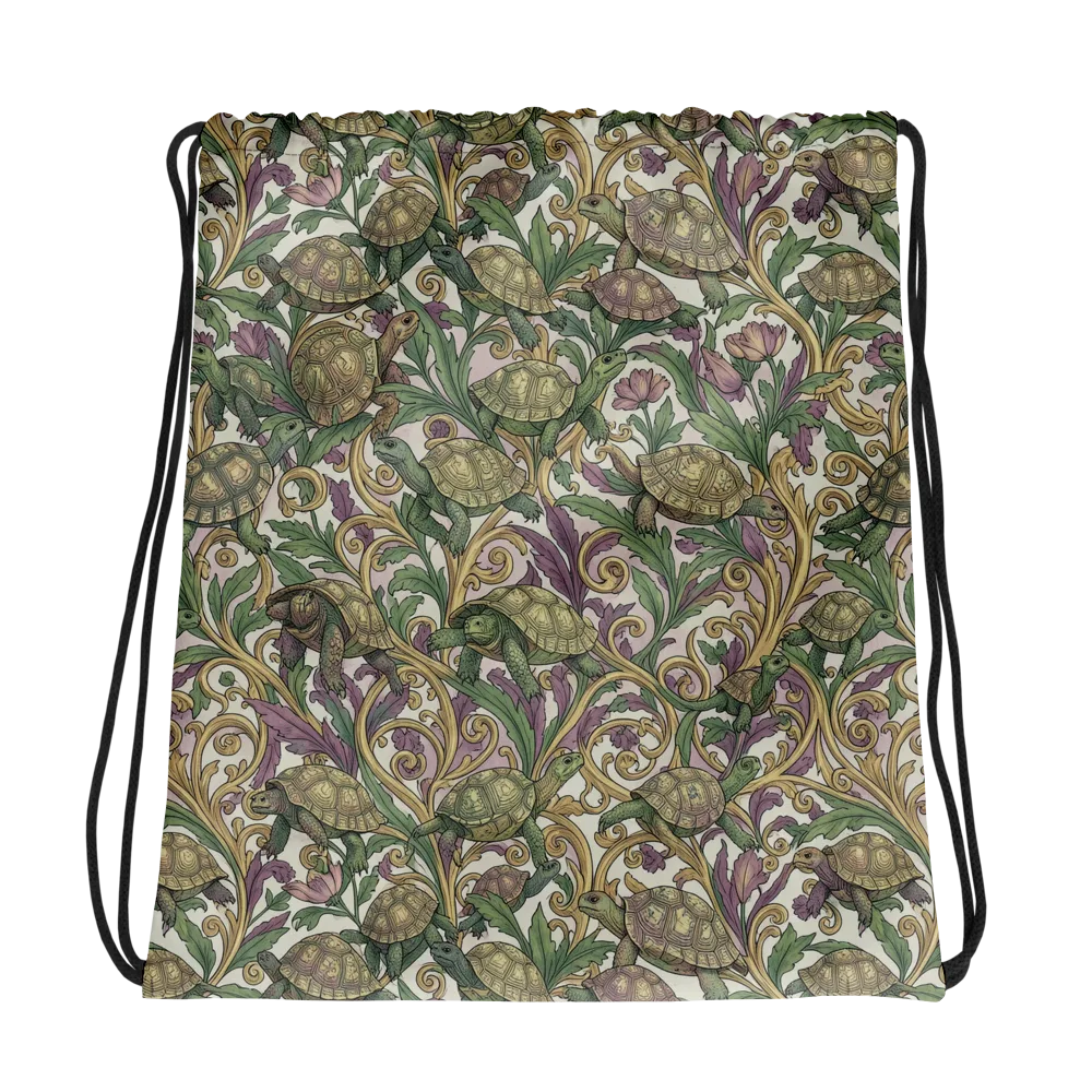 Tortoise Conservatory on Drawstring Bag — Photo