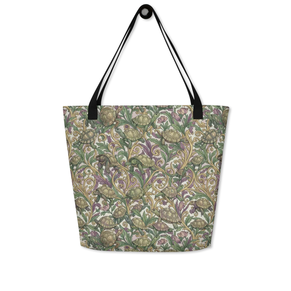 Tortoise Conservatory on Large Tote Bag W/ Pocket — Front