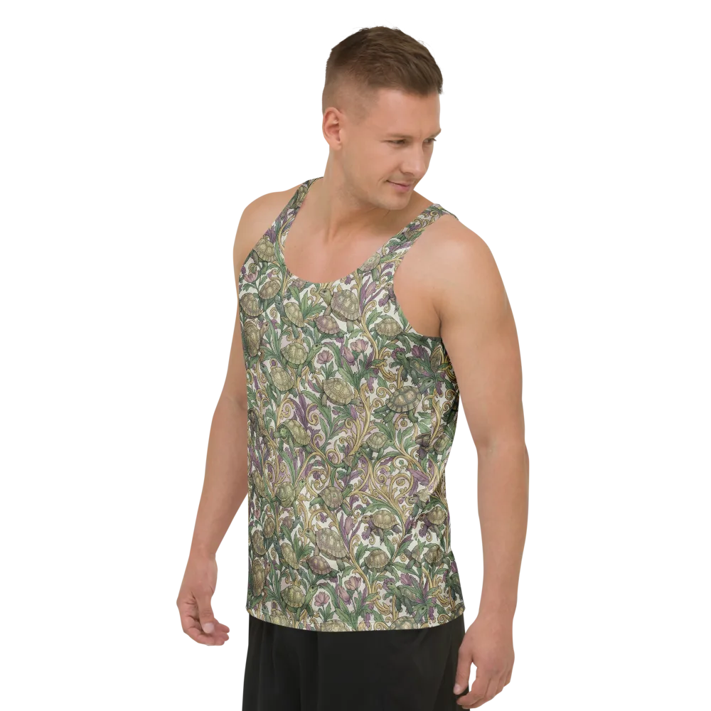 Tortoise Conservatory on Men's Tank Top — Left Front