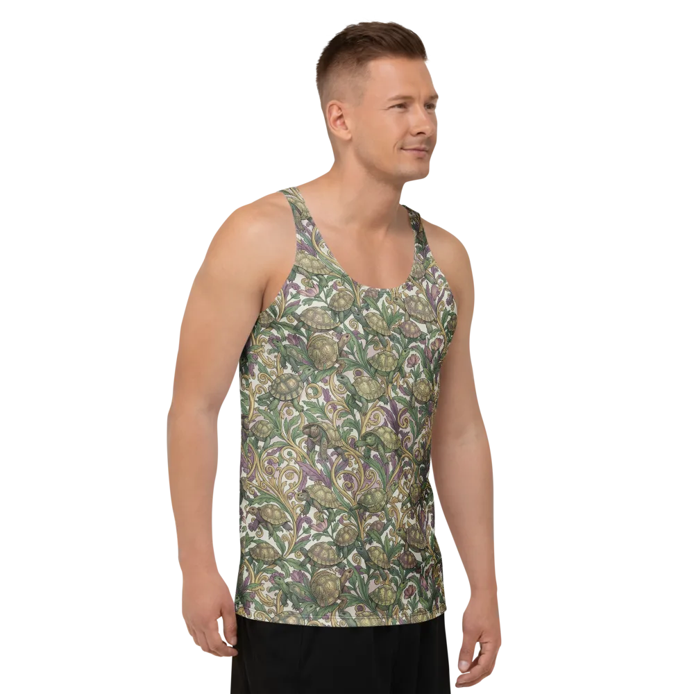 Tortoise Conservatory on Men's Tank Top — Right Front