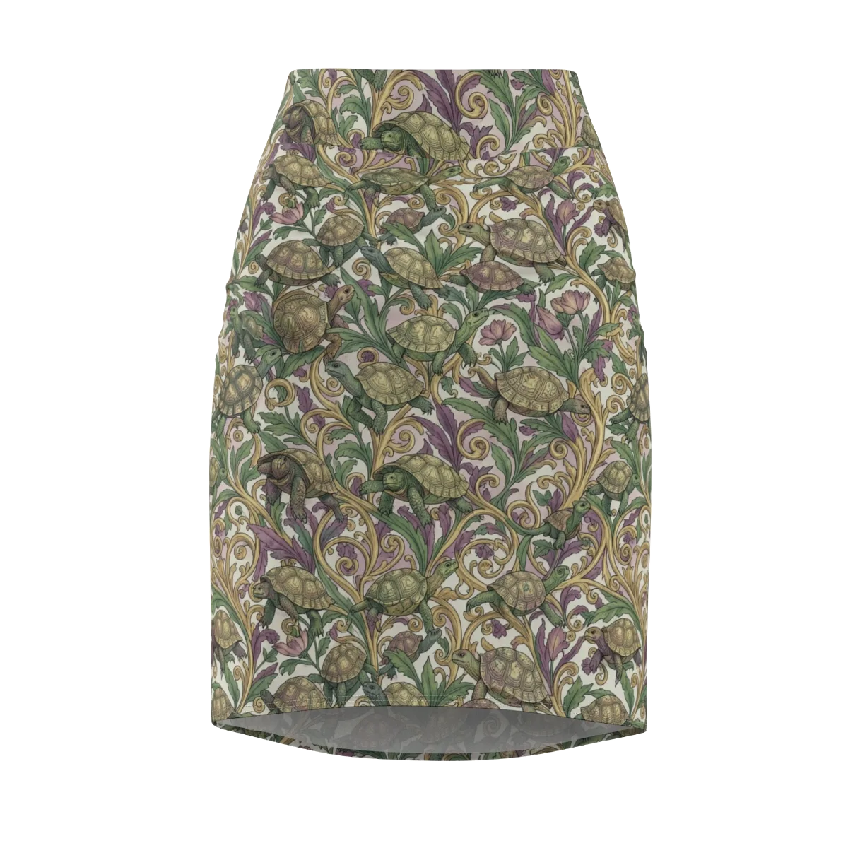 Tortoise Conservatory on Pencil Skirt — Front