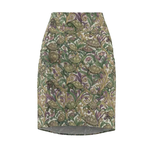 Tortoise Conservatory on a Pencil Skirt