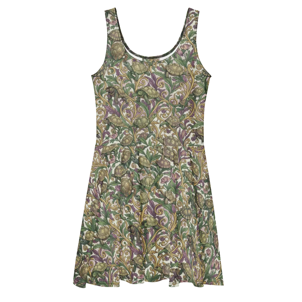 Tortoise Conservatory on Skater Dress — Front