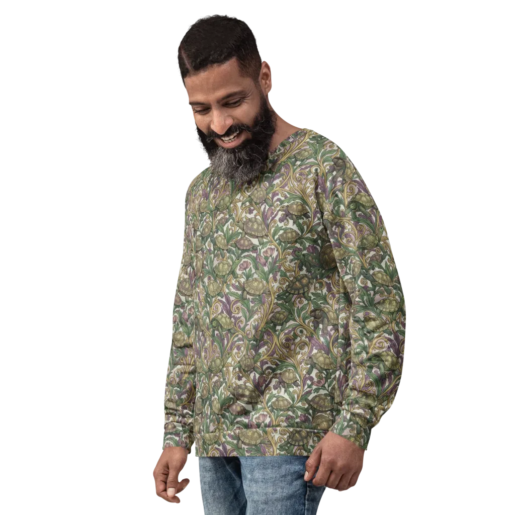 Tortoise Conservatory on Sweatshirt — Left Front