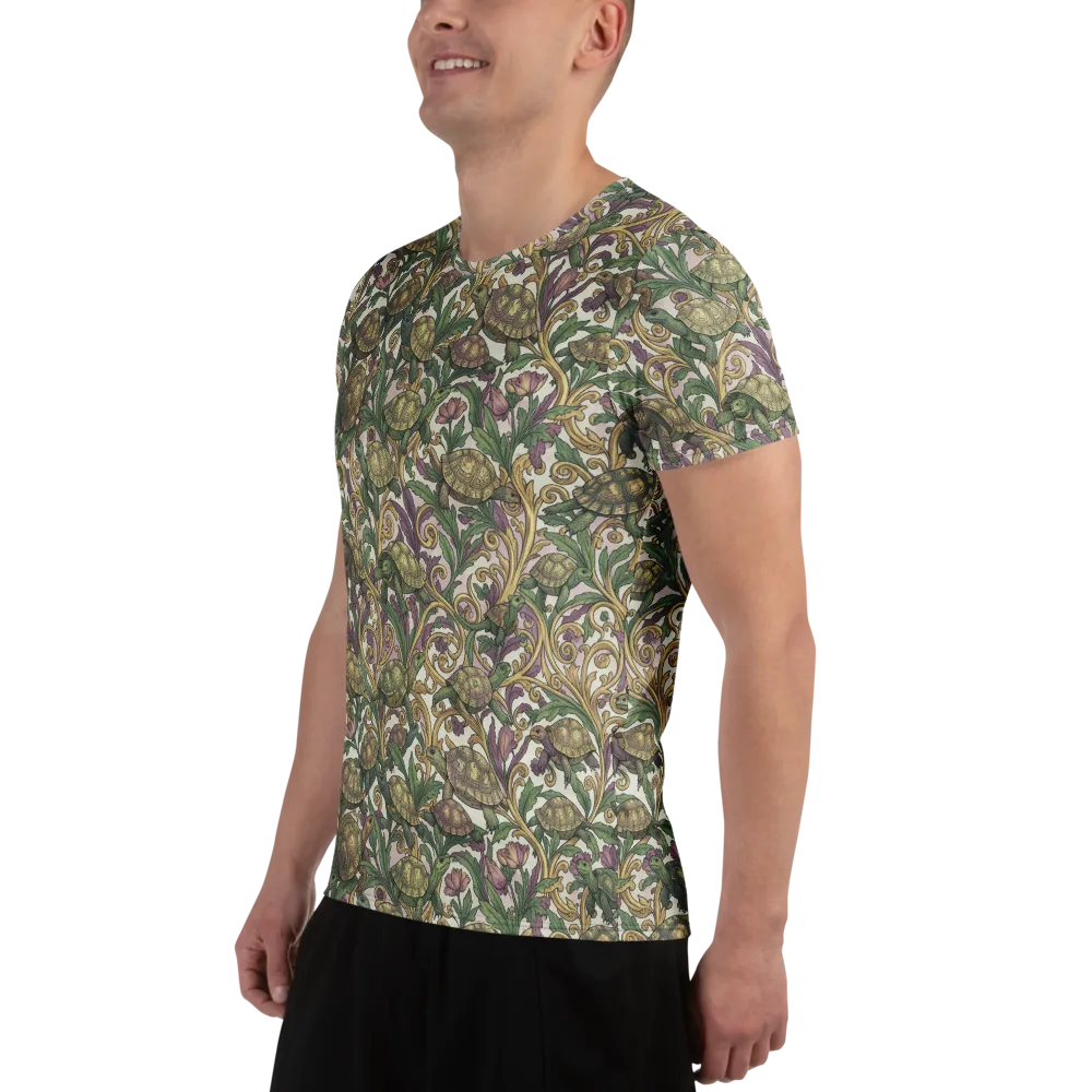 Tortoise Conservatory on Men's Athletic T-Shirt — Left