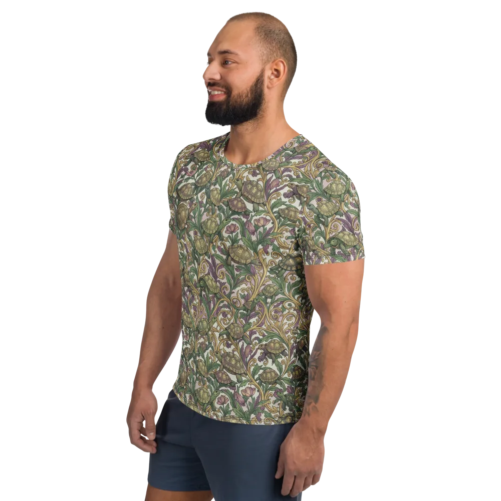 Tortoise Conservatory on Men's Athletic T-Shirt — Left