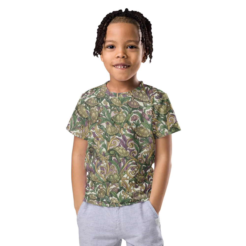 Tortoise Conservatory on Kids Crew Neck T-Shirt — Front