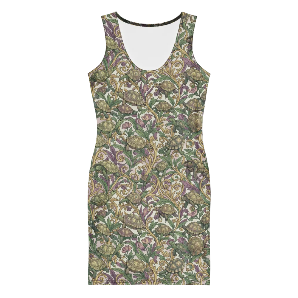 Tortoise Conservatory on Bodycon Dress — Front