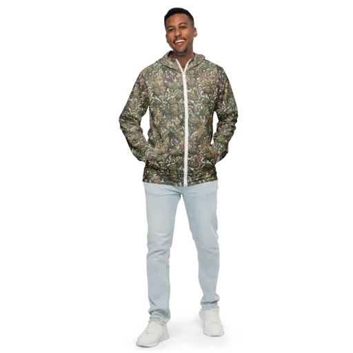 Tortoise Conservatory on a Men's Windbreaker