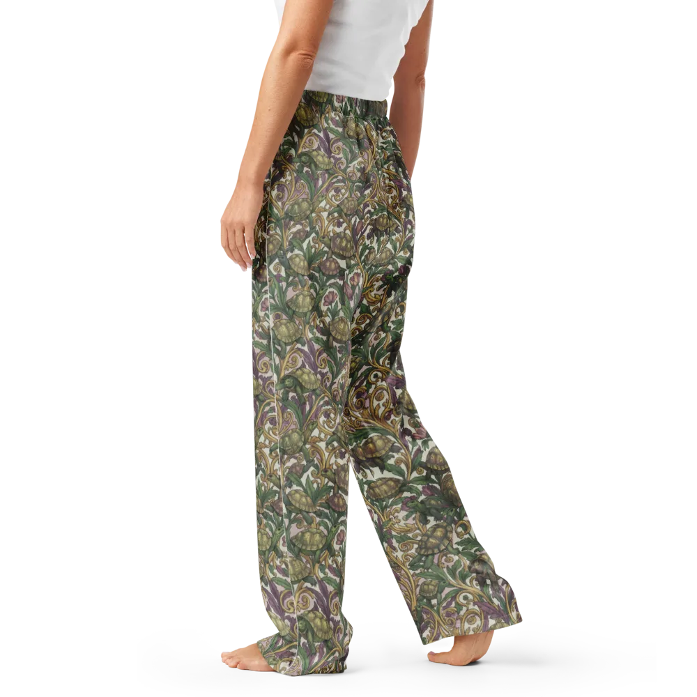 Tortoise Conservatory on Women's Pajama Pants — Left