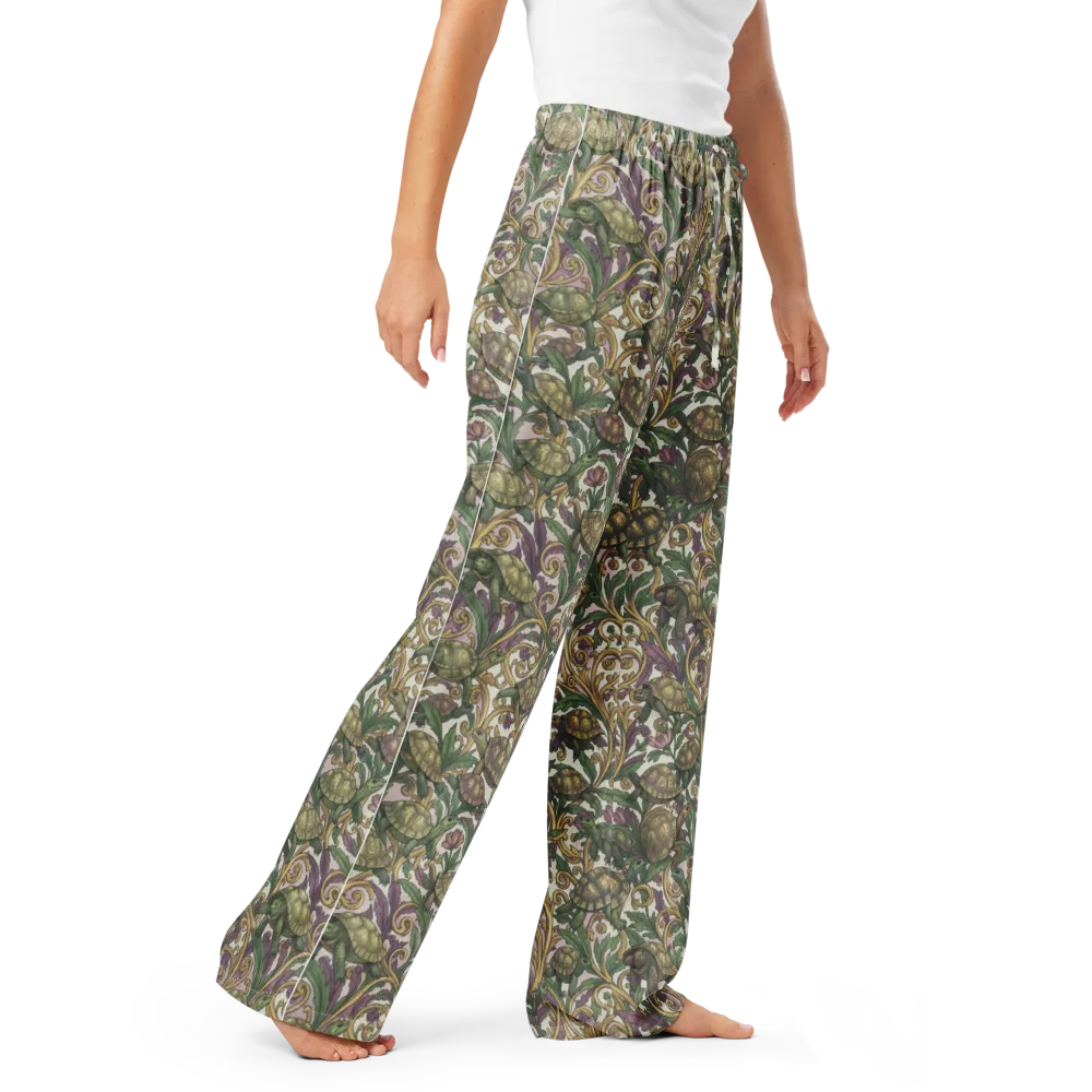 Tortoise Conservatory on Women's Pajama Pants — Right Front