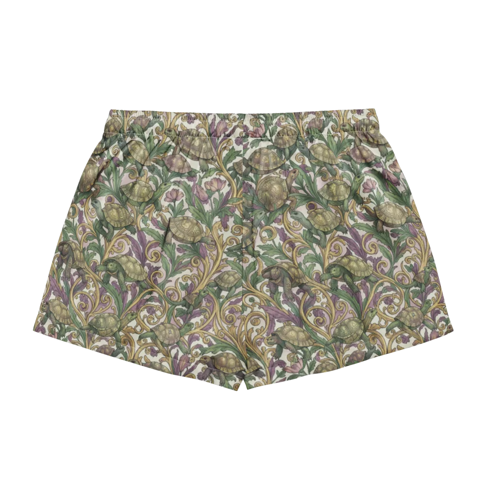 Tortoise Conservatory on Women's Pajama Shorts — Back
