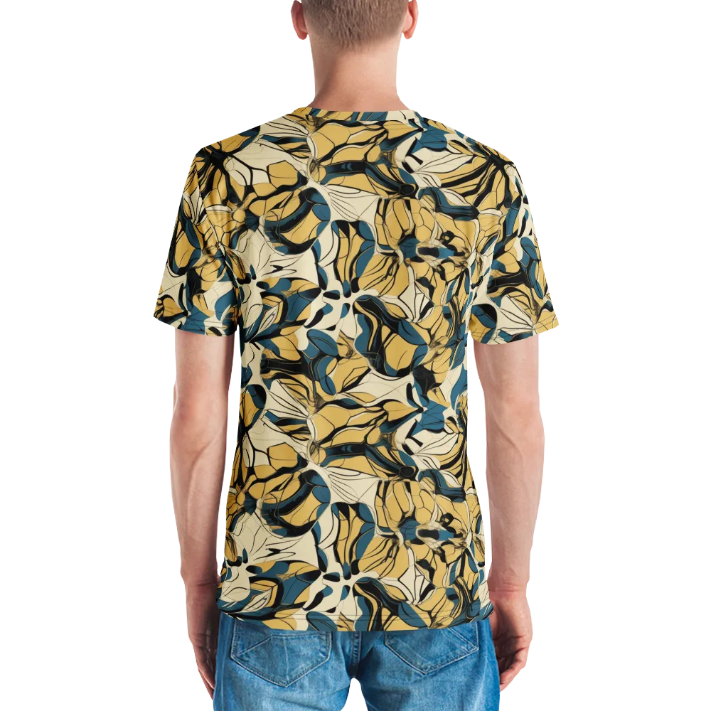 Indigo Marigold on Men's Crew Neck T-Shirt — Back