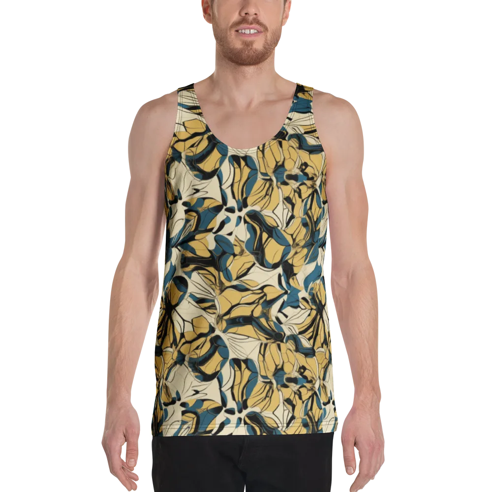 Indigo Marigold on Men's Tank Top — Front