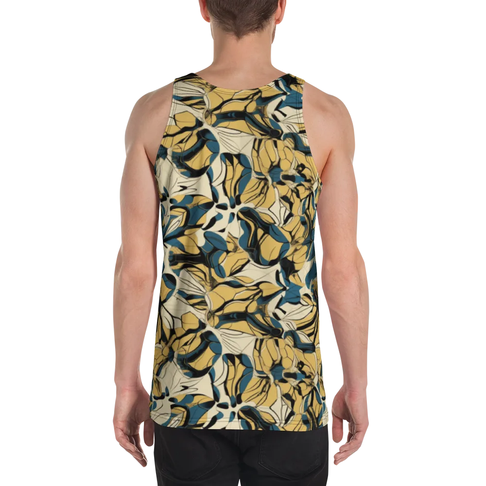 Indigo Marigold on Men's Tank Top — Back