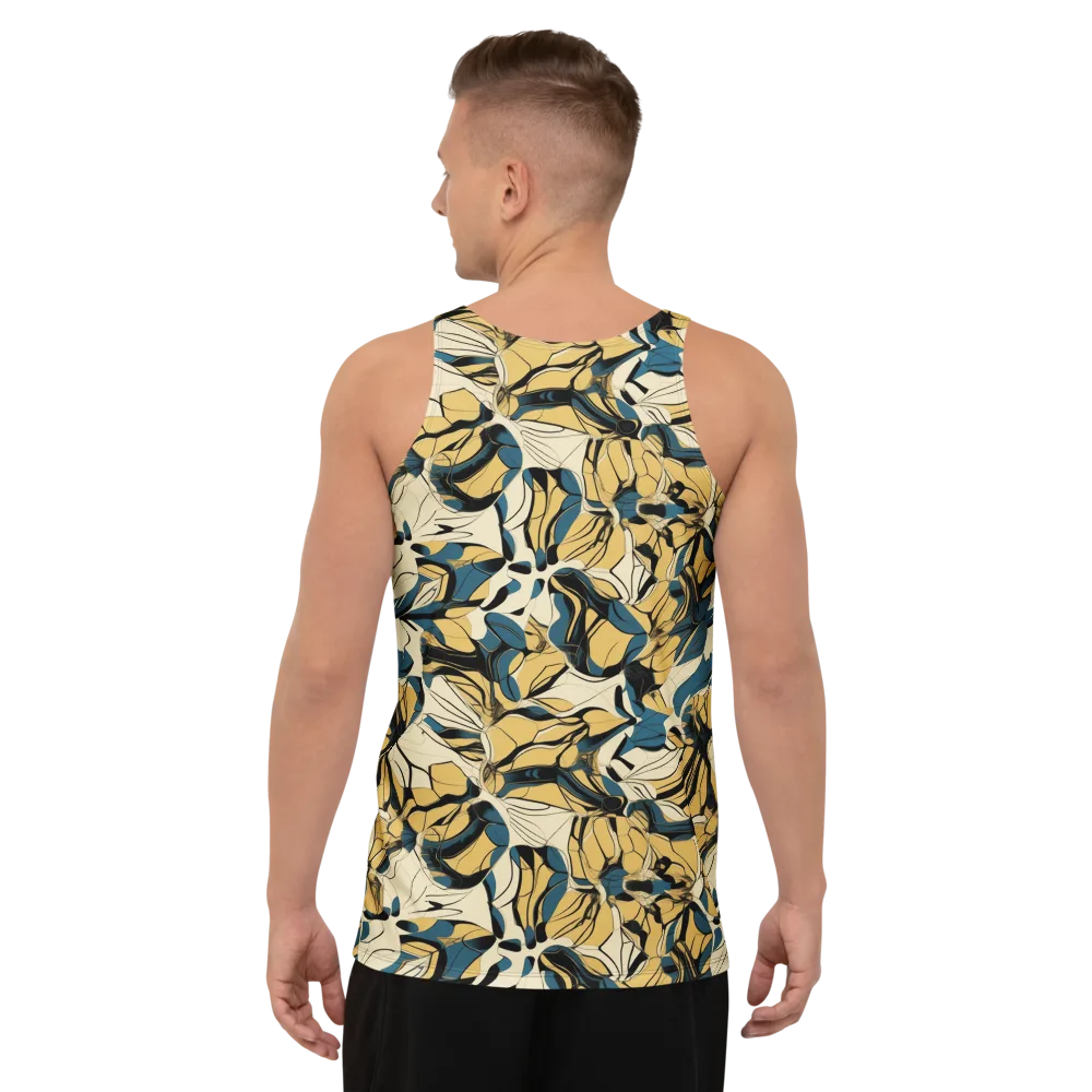 Indigo Marigold on Men's Tank Top — Back