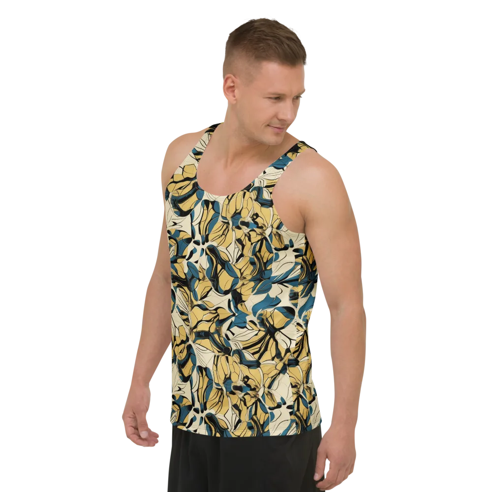 Indigo Marigold on Men's Tank Top — Left Front
