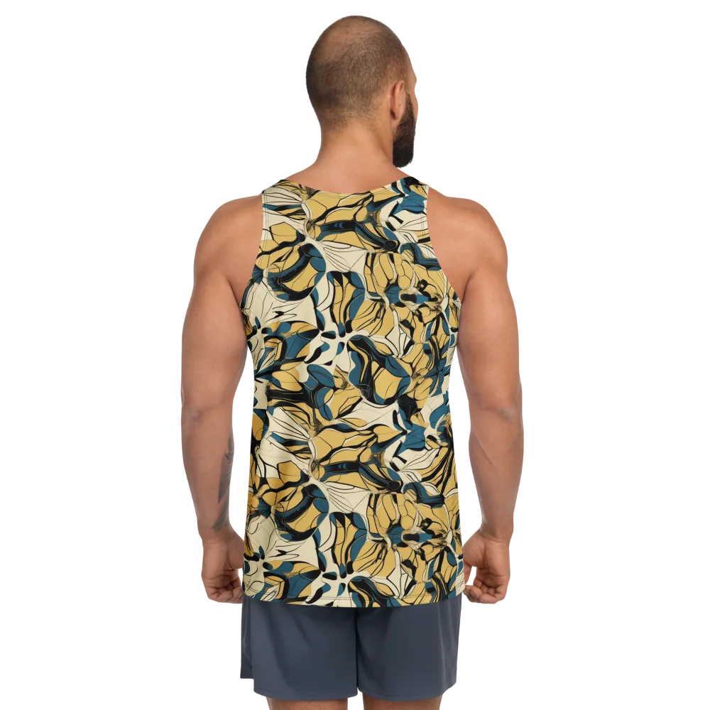 Indigo Marigold on Men's Tank Top — Back