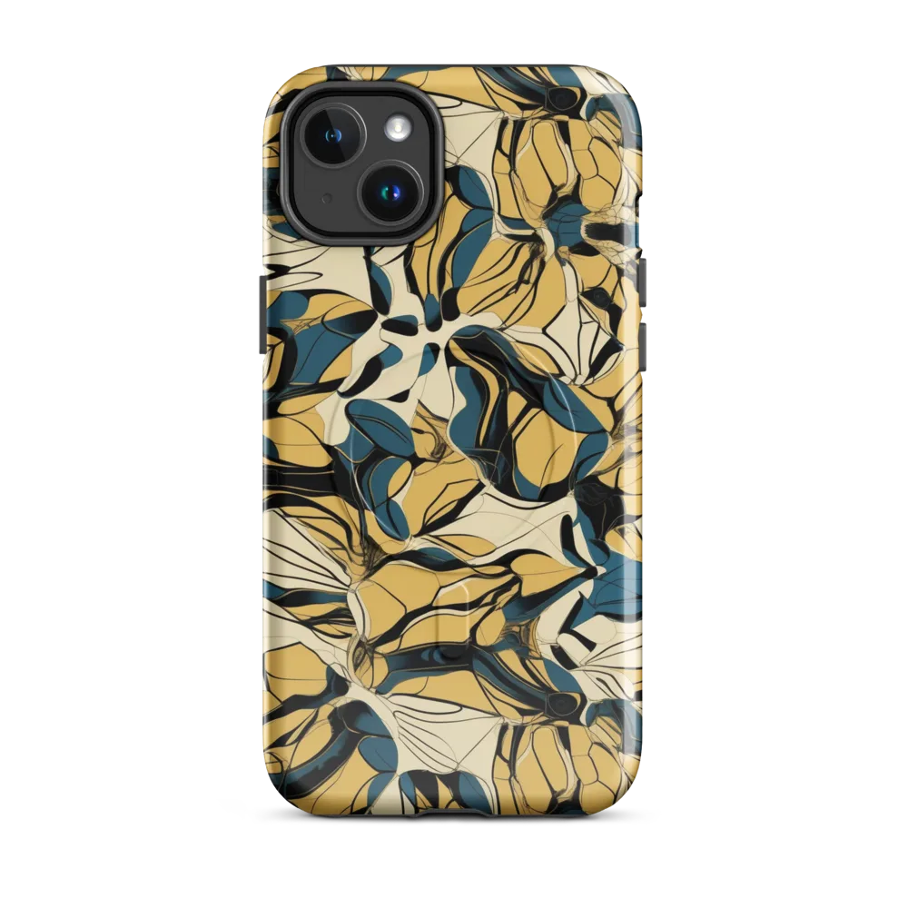 Indigo Marigold on MagSafe Tough Case for iPhone® — Front