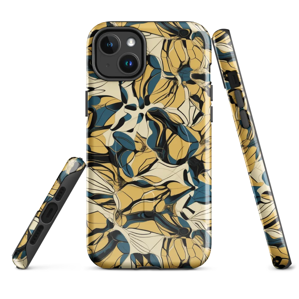 Indigo Marigold on MagSafe Tough Case for iPhone® — Front