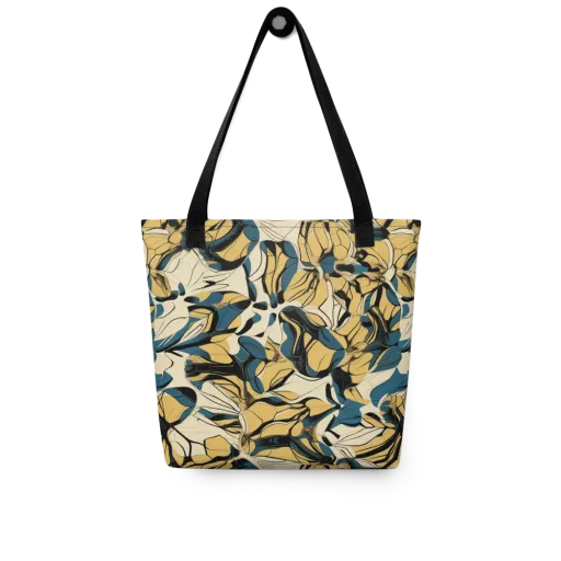 Indigo Marigold on a Tote Bag