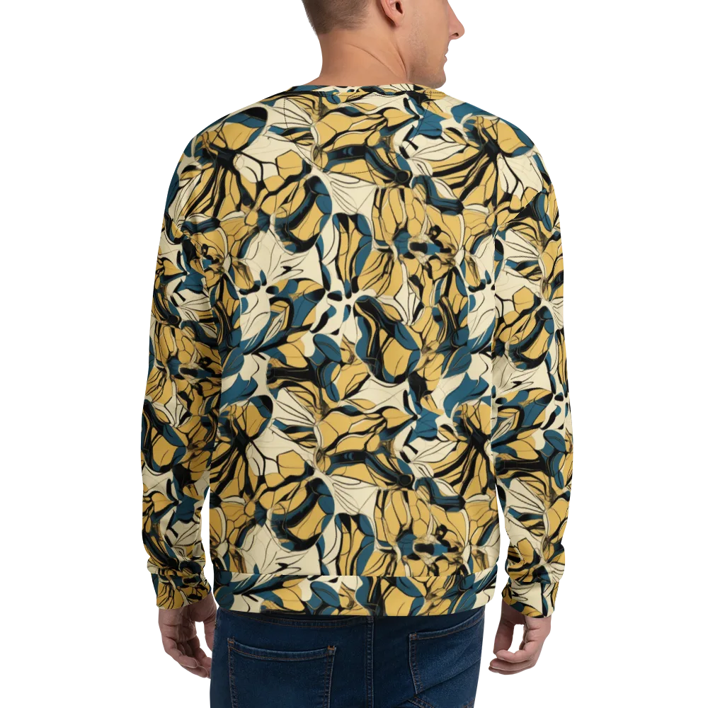 Indigo Marigold on Sweatshirt — Back