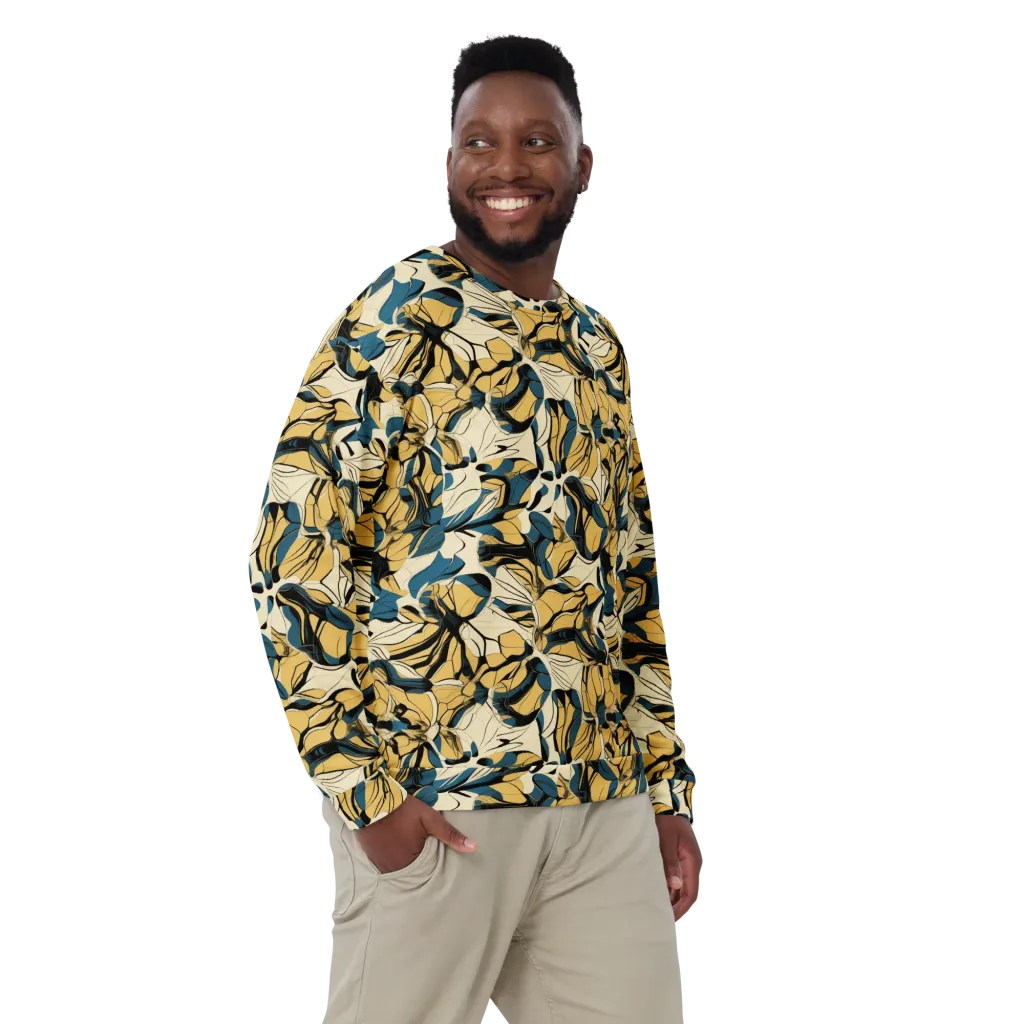 Indigo Marigold on Sweatshirt — Front
