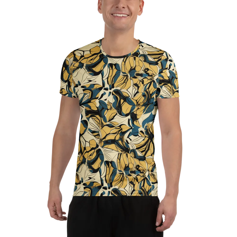 Indigo Marigold on Men's Athletic T-Shirt — Front