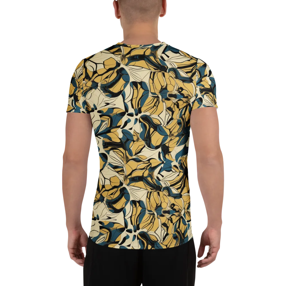 Indigo Marigold on Men's Athletic T-Shirt — Back