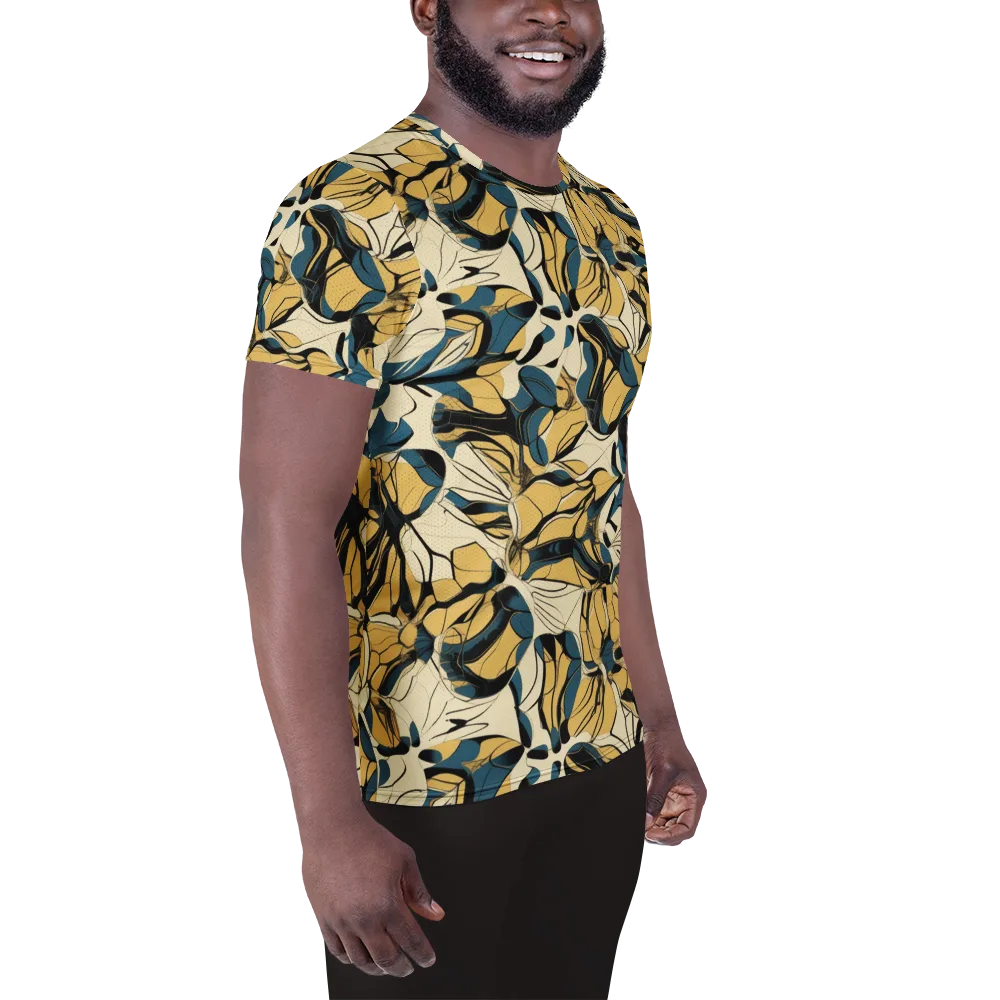 Indigo Marigold on Men's Athletic T-Shirt — Right