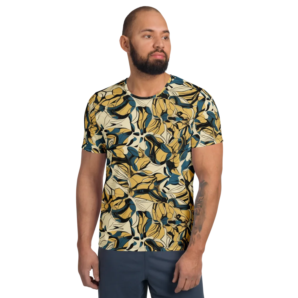 Indigo Marigold on Men's Athletic T-Shirt — Front